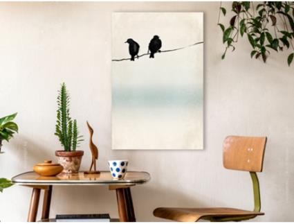 Quadro ARTGEIST Frozen Sparrows (1 Part) Vertical (60x90)