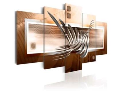 Quadro ARTGEIST Silver waves (100x50)