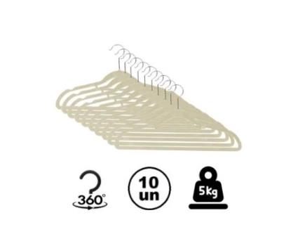 Pack de 10 Cabides GLOBALMIX (Aço)