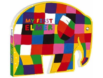 Livro My First Elmer: Shaped Board Book de David Mckee