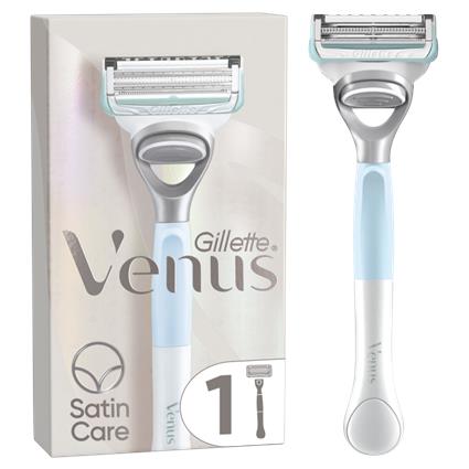 Venus Satin Care Maquinilla Depilación Ingles y Zona Íntima + 1 Recambio