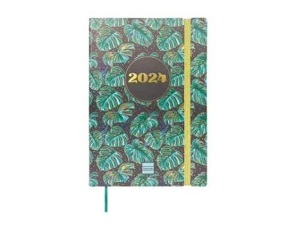 Agenda FINOCAM Dotted Monstera 2023-2024 14 X 20,4 Cm Multicolor