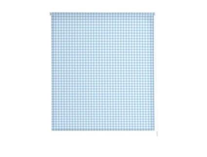 Estore de Rolo ESTORALIS Impressão digital Translúcido Vichy-2 Céu azul  (160 x 175 cm)