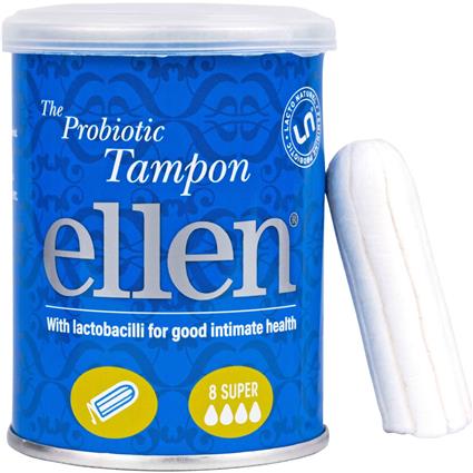 Tampões com Probióticos Super Ellen 8 un
