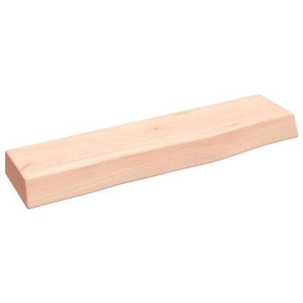 vidaXL Prateleira de parede 40x10x4 cm carvalho maciço não tratado