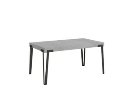 Mesa de Refeição ITAMOBY Rio (90x160/264 - Painéis em Melamina - Cimento)