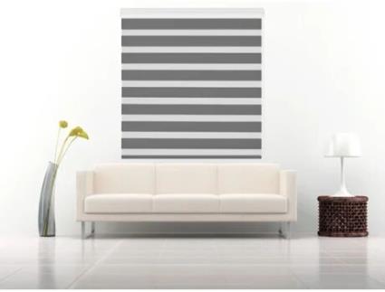 Estore de Rolo ESTORALIS Sansa (145 x 175 cm - Poliéster - Cinzento)