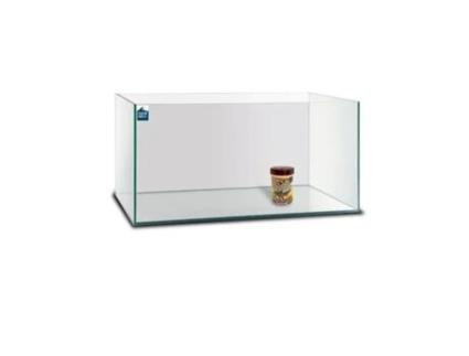 Aquário Urna Vidro sem moldura 11 L. Silicone Transparente