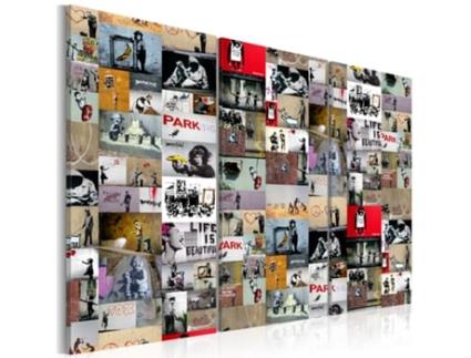 Quadro ARTGEIST Art of Collage: Banksy III (60x40)