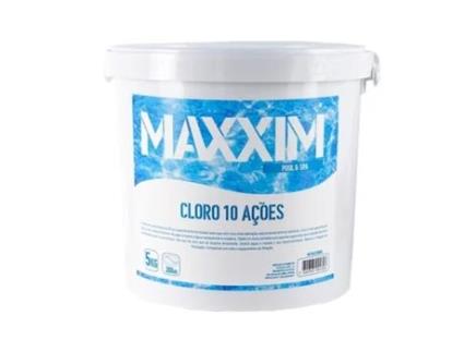 Cloro 10 Açoes Tableta 200Gr Bicapa 5Kg MAXXIM