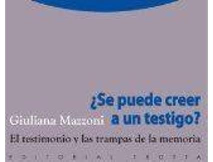 Livro Se Puede Creer A Un Testigo de Giuliana Mazzoni (Espanhol)