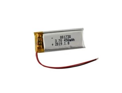 1 Peça Bateria Lipo Recarregável 801738 3.7V 450Mah Lipo para Vídeo Portátil Mp3 Mp4 Telefone Luz Led Gps