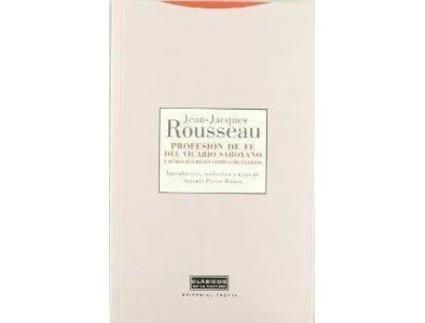 Livro Profesion De Fe Vicario Saboyano de Jean J. Rousseau (Espanhol)