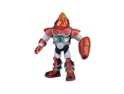 Ben 10 Figura Armadura Omni-Kix Heatblast (Idade Mínima Recomendada: 4 anos)