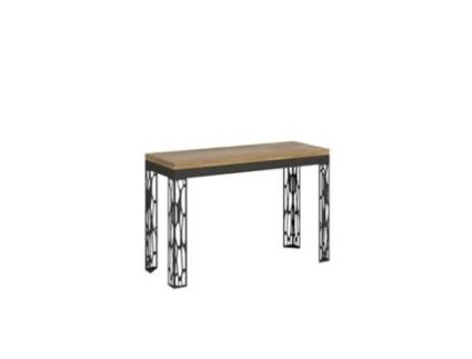 Mesa de Refeição ITAMOBY Ghibli Double (120/200x45/90 - Painéis em Melamina - Carvalho Natural)