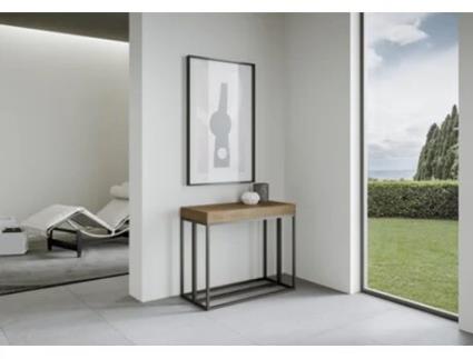 Consolas Epoca Premium Extensível até 300 cm ITAMOBY (90 x 40 x 77 cm - Painéis em Melamina - Nogueira)