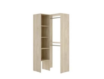 Armário DEKIT Suit com Prateleiras (Castanho - Melamina - 186x80x89 cm)