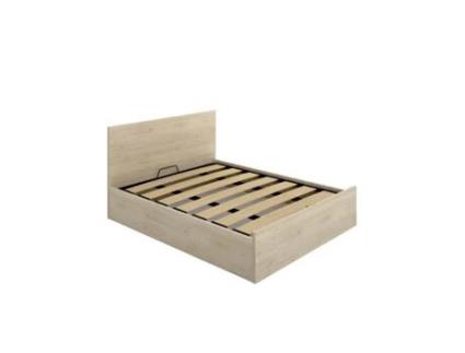 Cama DEKIT Vasa com Cabeceira (Castanho - Melamina - 95x158x197 cm)