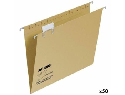 Pasta Suspensa Fade Kio Din A4 Castanho Natural 50 Unidades