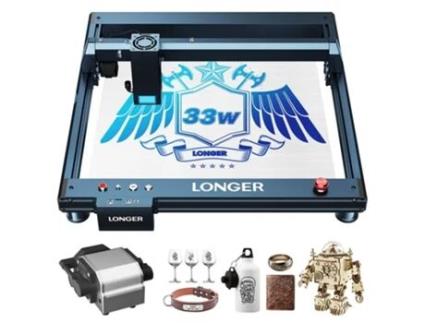 Laser Gravador Cortador Mais Longo Laser B1 30W 6-Core Cabeça de Laser 450X440Mm Área de Gravação LONGER