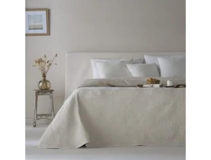 Colcha Reversível em Jacquard ETHERE MAISON Adriel Bege (250x270 cm - Cama 150 cm)