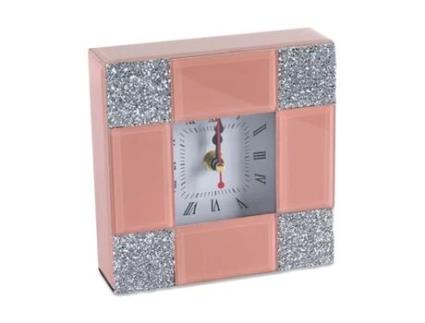 Relógio PRESUME DE CASA (15*15*4 - Cristal - Rosa)