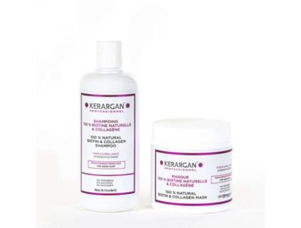 Champô e Amaciador Biotina e Colagénio KERARGAN