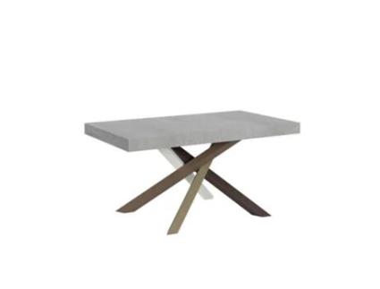 Mesa de Refeição ITAMOBY Volantis (90x160/264 - Painéis em Melamina - Cimento)