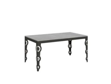 Mesa de Refeição ITAMOBY Karamay Evolution (90x160/264 - Painéis em Melamina - Cimento)