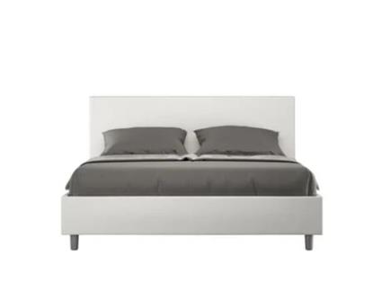 Cama de Casal Queen Size Sem Estrado Estofada AdeleITYHOME (160 x 200 cm - Painéis de Melamina e Couro Sintético)