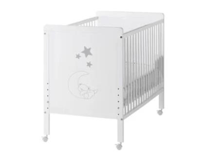 Berço Indi COOL · DREAMS 5 Alturas de Estrado (Branco - Madeira de Faia)