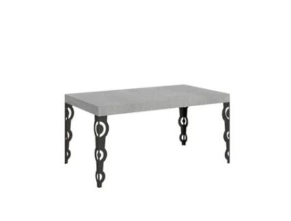 Mesa de Refeição ITAMOBY Karamay (90x160/264 - Painéis em Melamina - Cimento)