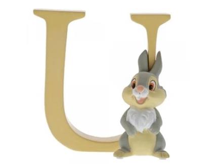 Figura ENCHANTING DISNEY Letra U com Thumper