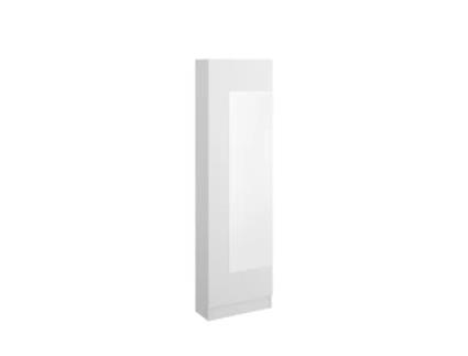 Sapateiro com 1 Porta e Espelho de Jazz Branco MIRAKEMUEBLE 186x50x27cm