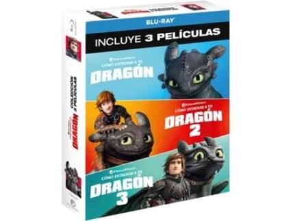DVD How To Train Your Dragon 1 3 / Cómo Entrenar a Tu Dragón Pack 1-3 Blu Ray