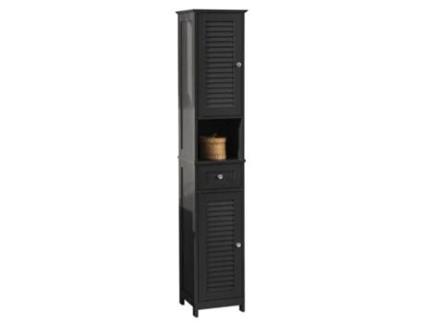Móvel de Casa de Banho SOBUY com 2 Portas e 1 Gaveta Frg236-Dg