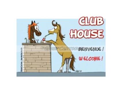 Placa humorística club house FR8MAN