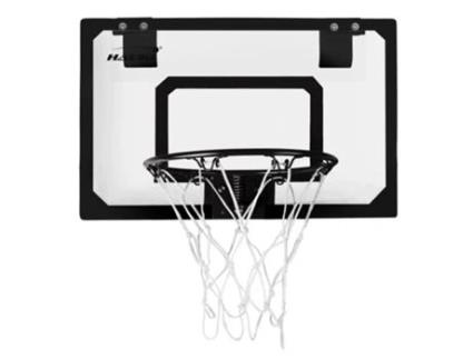 Conjunto de Cesto de Basquetebol com 3 Bolas 58X40 Cm Nylon Preto e Plástico HAUKI