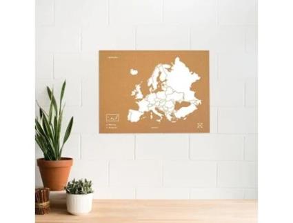 Mapa de Cortiça MISSWOOD Woody Map Natural Europa