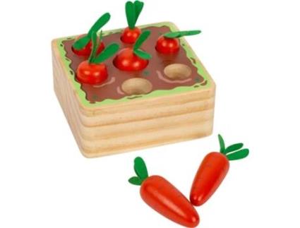 Comida de Brincar SMALL FOOT COMPANYCarrots Shape-Fitting Game (Idade Mínima Recomendada: 1 ano)