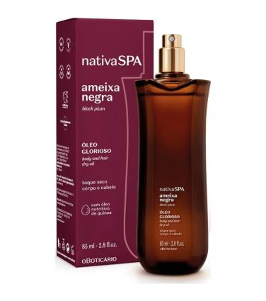 Boticario Nativaspa Ameixa Negra Oleo Glorioso Para Corpo E Cabelo 85Ml
