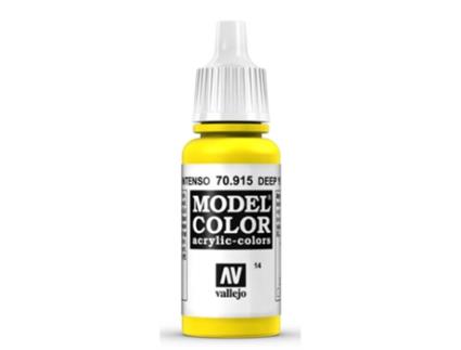 Tinta Acrílica Mate 17 Ml ACRYLICOS VALLEJO 915 Amarelo Intenso