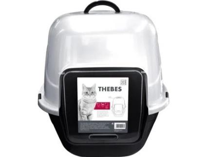 Gaiola de transporte para animais de estimação MPETS 62 x 53 x 58 cm Branco/Preto