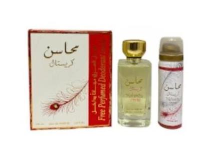 Conjunto de Perfume Mulher Lattafa 2 Peças Mahasin Crystal