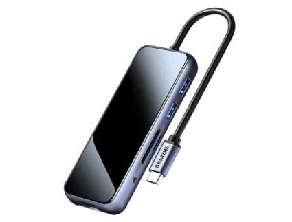 Adaptador SAMZHE Gt6K 6In1 Type-C a 3Usb3.0 Hdmi Pd 1000Mbps para Huawei Mate40/P50 S20