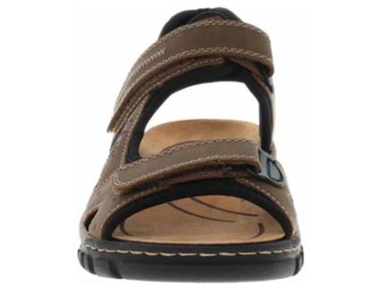 Sandálias de Homem RIEKER Pele Castanho (45)
