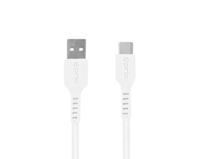 PRIO Carregamento e Sincronização de Alta Velocidade Usb C para Usb a Cabo 3A 0.25M Branco