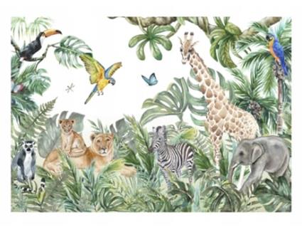 Papel de Parede WALLARENA Animais (Multicolor - 416x254 cm)