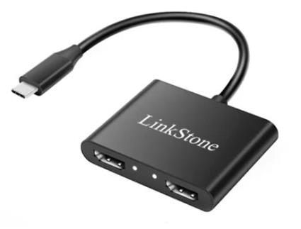 Adaptador LINKSTONE C318F 4In1 Type-C a Pd 2Hdmi Usb3.0 Type-C para Huawei Mate40/P50 S20