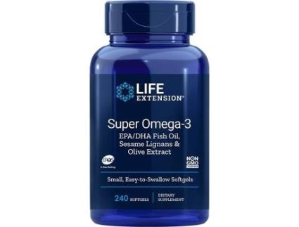 Chá LIFE EXTENSION Omega-/ Com Lignanas De Gergelim E Extrato De Azeitona (240 pérolas)